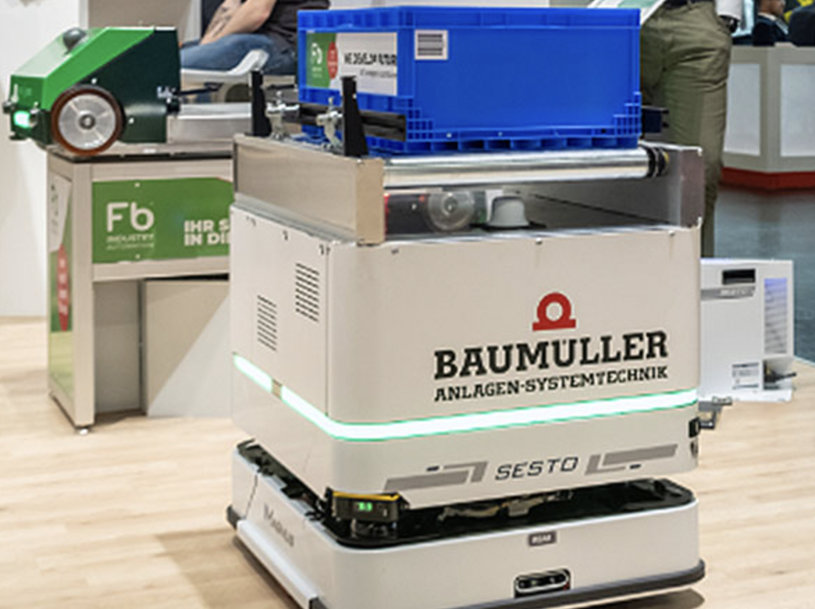 BAUMÜLLER ZEIGT AUF DER LOGIMAT 2023 AMR-SYSTEMLÖSUNGEN FÜR DIE PRODUKTIVITÄTSSTEIGERUNG IN DER FERTIGUNG UND INTRALOGISTIK